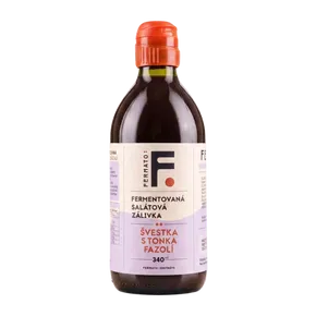 Fermato Fermentovaná salátová zálivka Švestka s tonka fazolí 340 ml